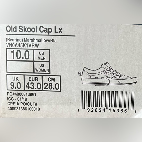 Very rare classic old school vans only worn three times in supreme condition main image 2